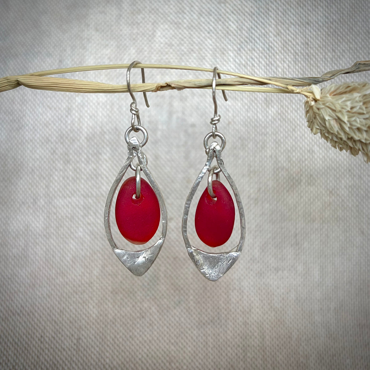 Crimson Drops Earrings